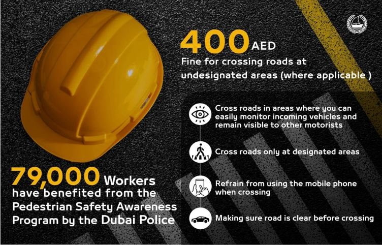 Dubai Police educates 79,000 workers on road safety in 10 months