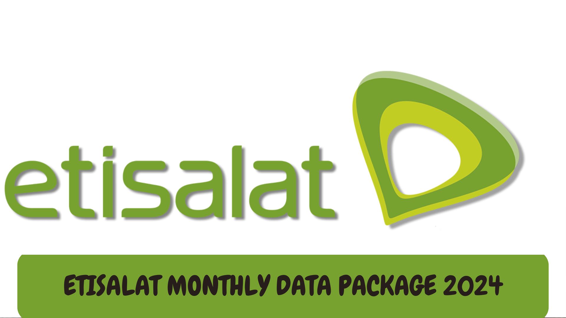 Etisalat Monthly data package 2024