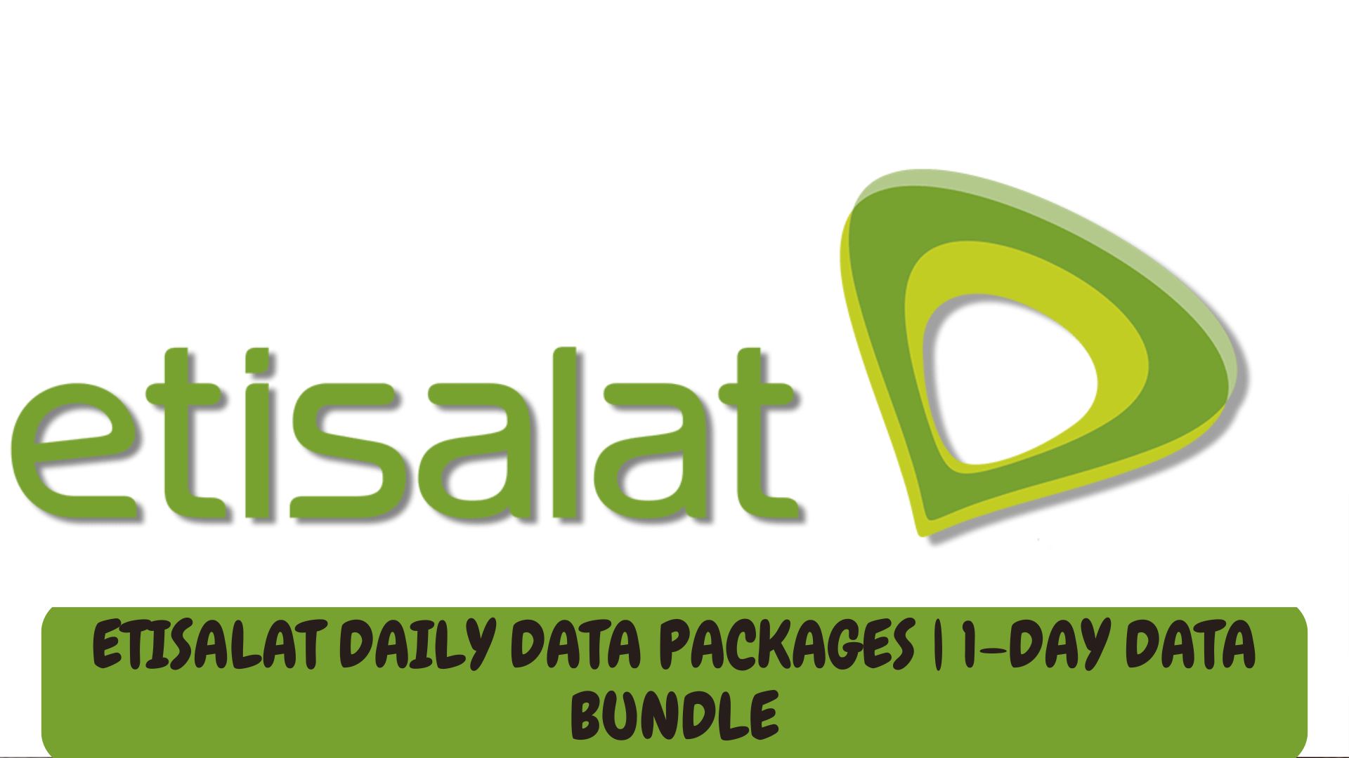 Etisalat daily data packages